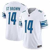 Men & Women & Youth Detroit Lions #14 Amon-Ra St. Brown White 2023 F.U.S.E. Vapor Untouchable Limited Stitched Jersey,baseball caps,new era cap wholesale,wholesale hats